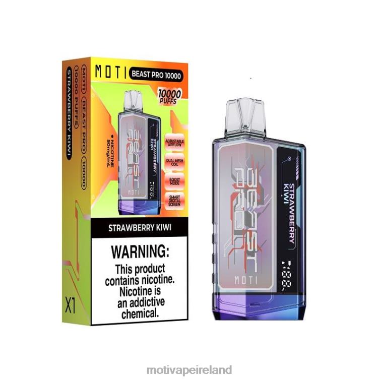 0PR0E51 - Moti vape Ireland Strawberry Kiwi MOTI Beast Pro Disposable Vape (5%, 10000 Puffs)