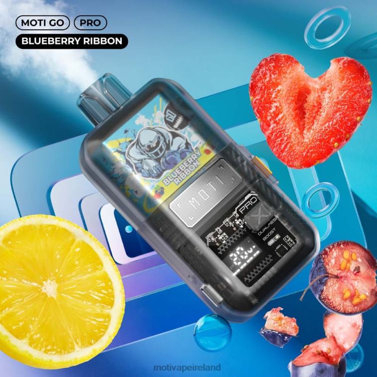 0PR0E21 - Moti vape Ireland Strawberry Diesel MOTI Go Pro Disposable Vape (5%, 12000 Puffs)
