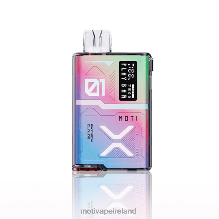 0PR0E57 - Moti vape Dublin Rainbow Cloudz MOTI Play Bar 7500 Disposable Vape (5%, 7500 Puffs)