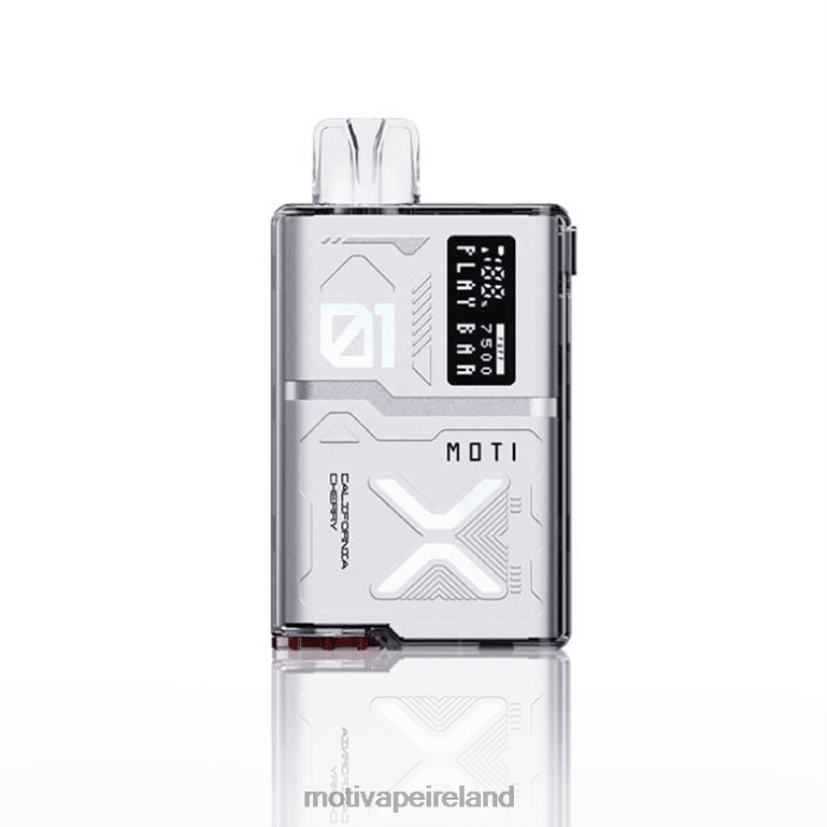 0PR0E61 - Moti vape Ireland California Cherry MOTI Play Bar 7500 Disposable Vape (5%, 7500 Puffs)