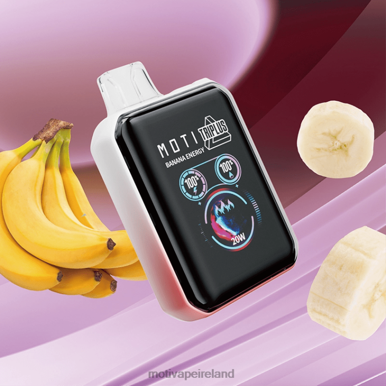 0PR0E1 - Moti vape Ireland Banana Energy MOTI Triplus 20K Disposable Vape (5%, 20000 Puffs)