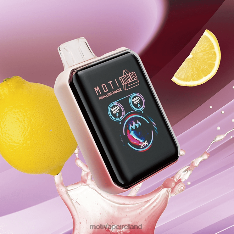 0PR0E8 - Moti vape kit Ireland Pink Lemonade MOTI Triplus 20K Disposable Vape (5%, 20000 Puffs)