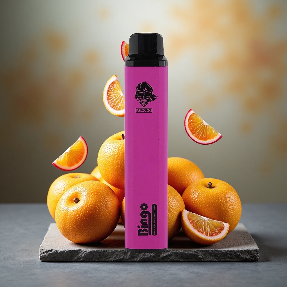 Aivono Aim Bingo 4000 Puffs 10mL Rechargeable Orange Passion Fruit Guava