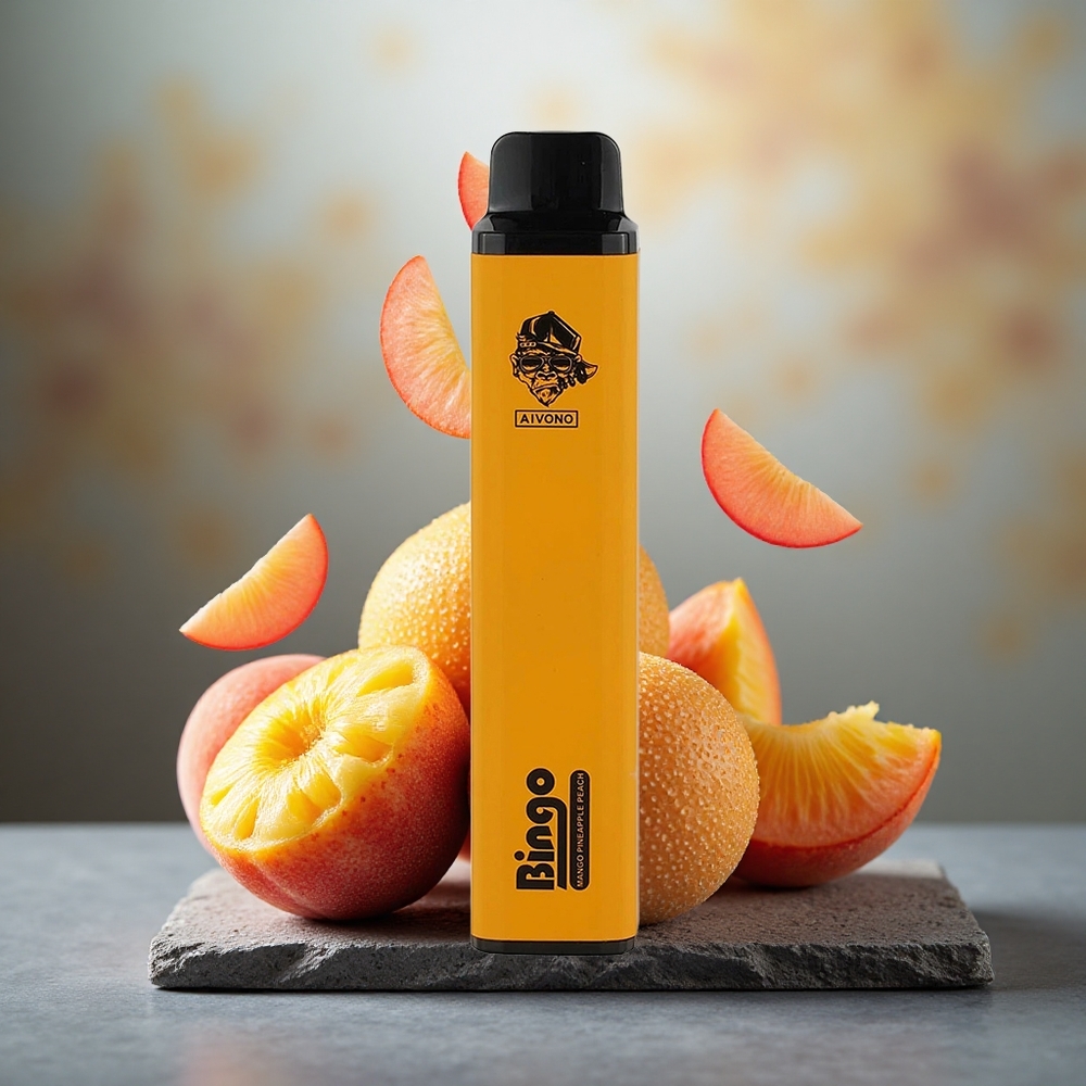 Aivono Aim Bingo 4000 Puffs Disposable Vape 10mL Pineapple Peach