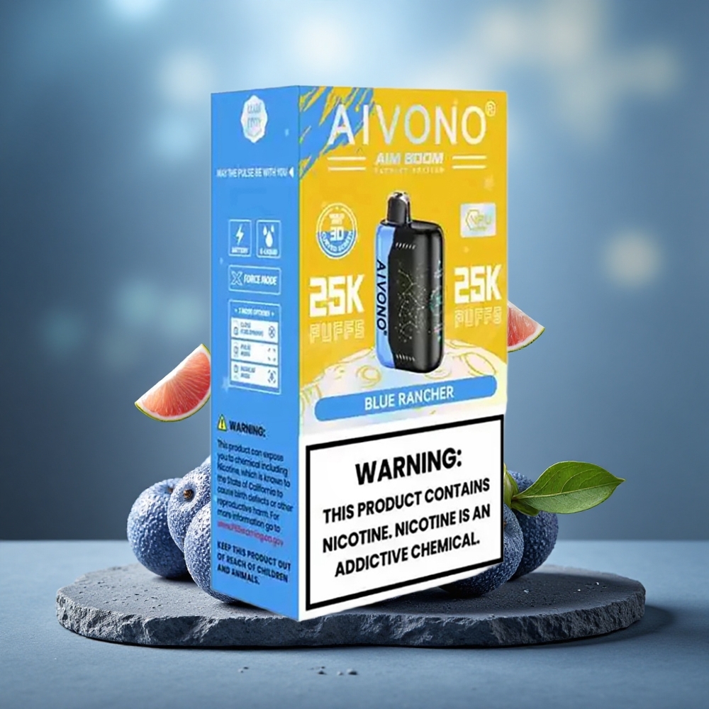 Aivono Aim Boom 25000 Puffs 28ml Blue Rancher Disposable Vape