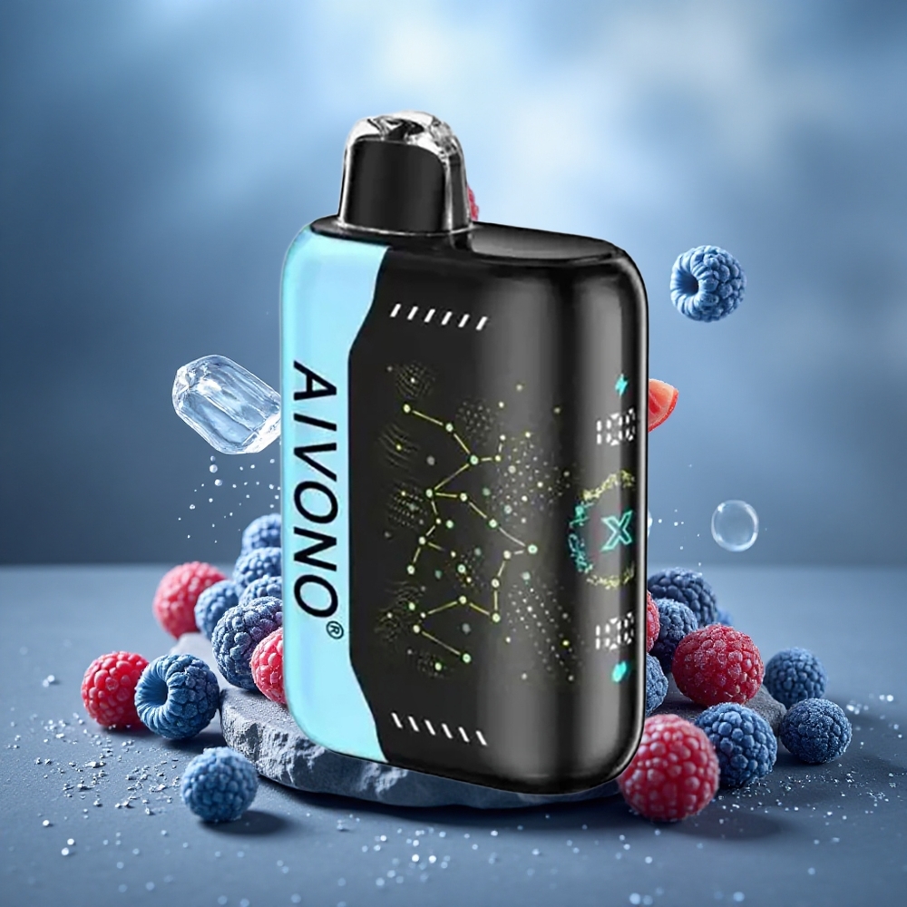 Aivono Aim Boom 25000 Puffs 28ml Disposable Vape Blue Razz Ice