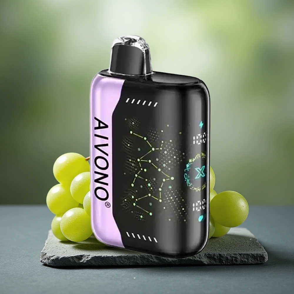 Aivono Aim Boom 25000 Puffs 28ml Disposable Vape Green Apple Grape