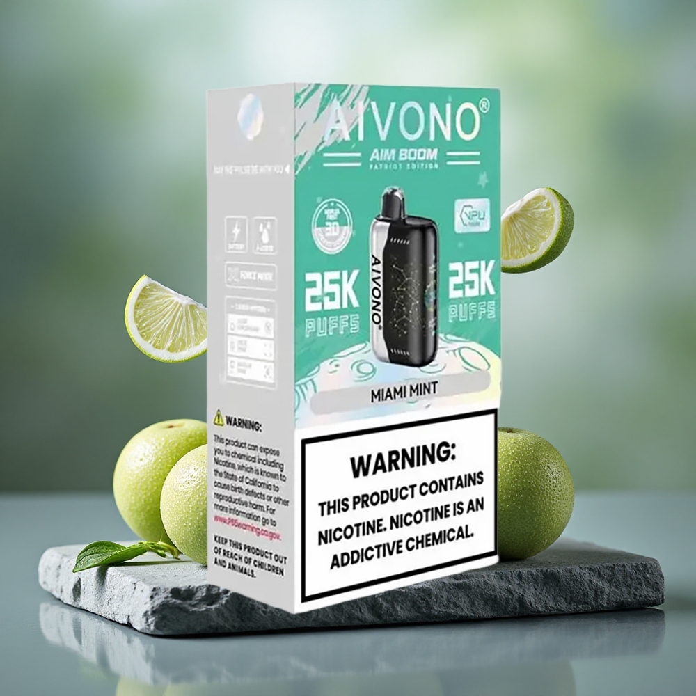 Aivono Aim Boom 25000 Puffs 28ml Miami Mint Disposable Vape