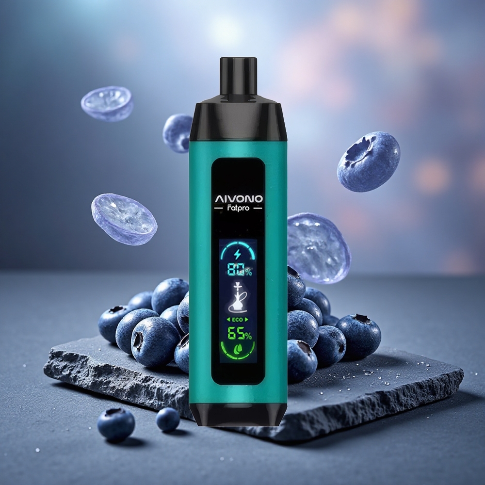 Aivono Aim Fatpro 22000 Puffs Rechargeable Disposable Vape Blueberry Gun