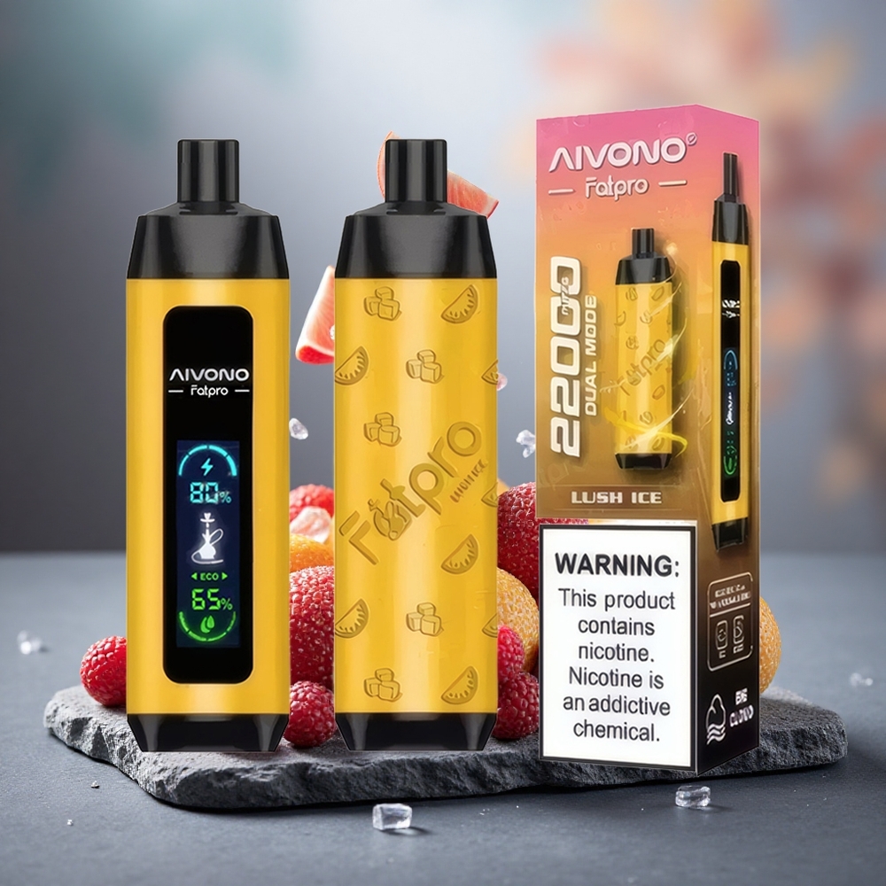 Aivono Aim Fatpro 22000 Puffs Rechargeable Disposable Vape Lush Ice