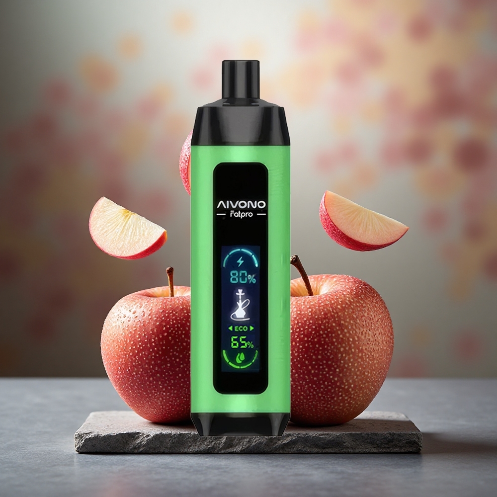 Aivono Aim Fatpro 22000 Puffs Rechargeable Disposable Vape Two Apple