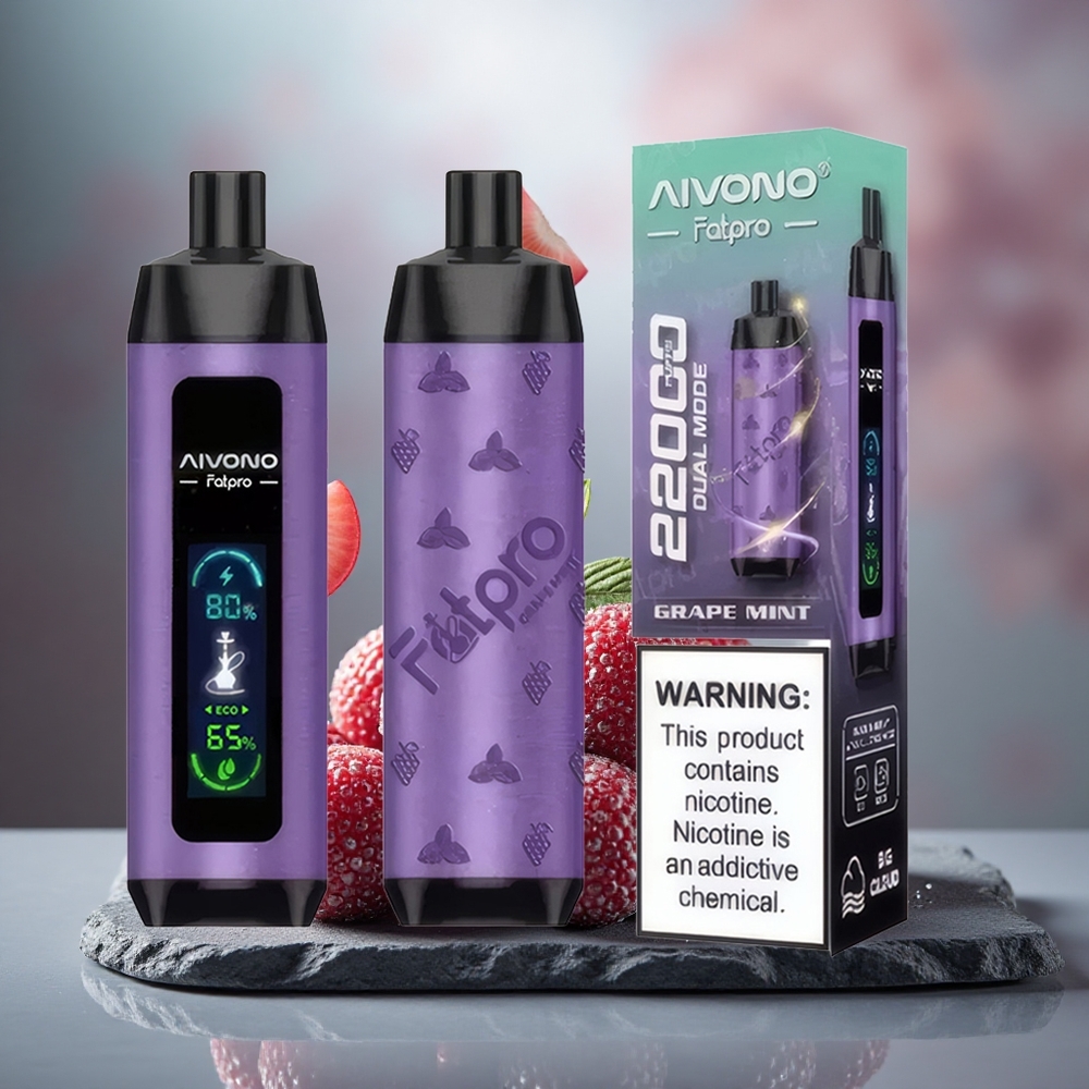 Aivono Aim Fatpro 22000 Puffs Rechargeable Grape Mint