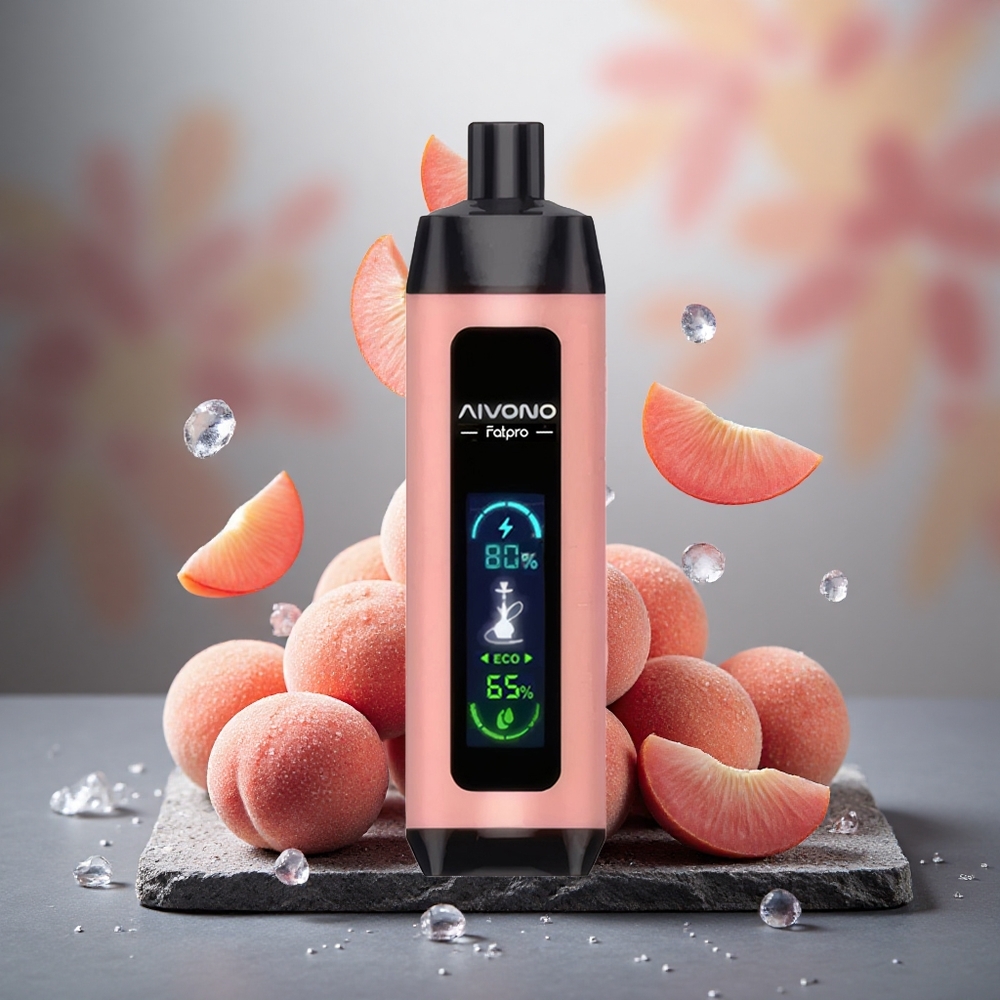 Aivono Aim Fatpro 22000 Puffs Rechargeable Peach Ice Disposable Vape