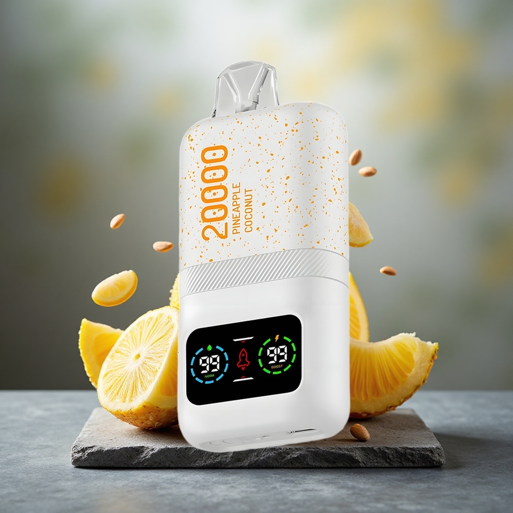Aivono Aim Magic 20000 Puffs Disposable Vape Pineapple Coconut Dual Mesh LCD