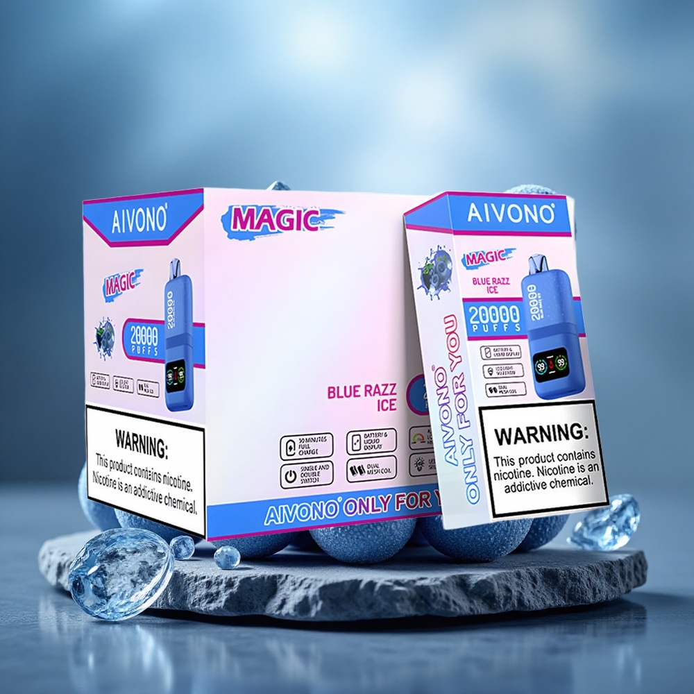 Aivono Aim Magic 20000 Puffs Dual Mesh Blue Razz Ice Disposable Vape