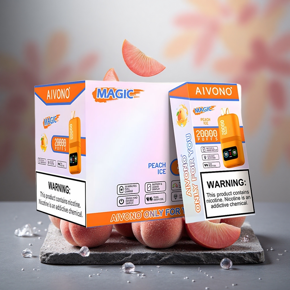 Aivono Aim Magic 20000 Puffs Dual Mesh Peach Ice Disposable Vape