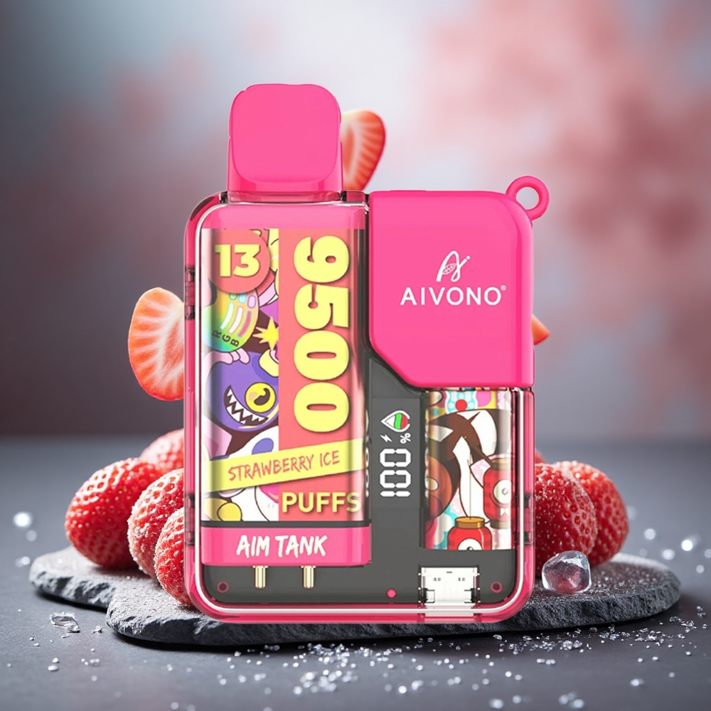 Aivono Aim Tank 9500 Puffs 18ml Disposable Vape Strawberry Ice