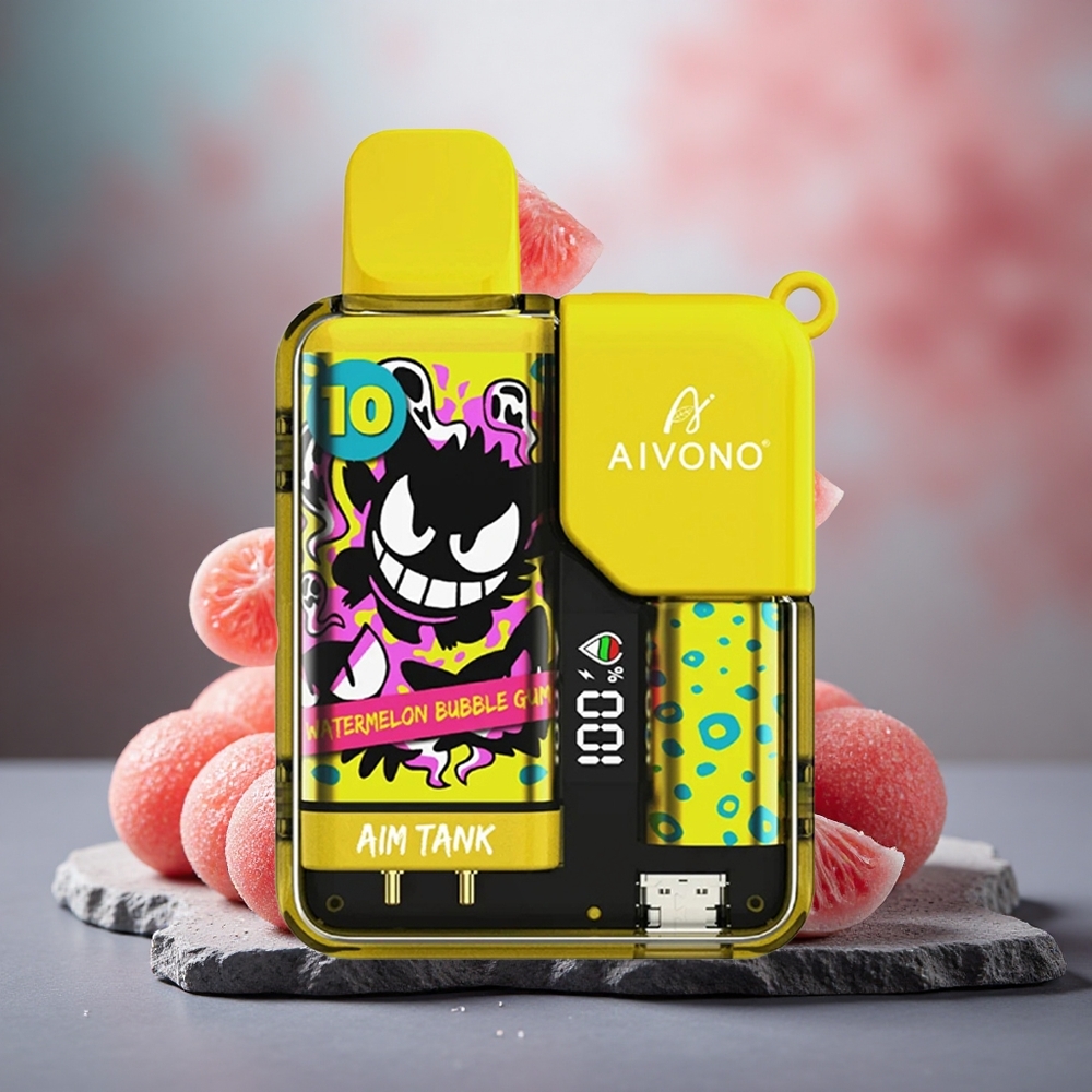 Aivono Aim Tank 9500 Puffs 18ml Disposable Vape Watermelon Bubble Gum