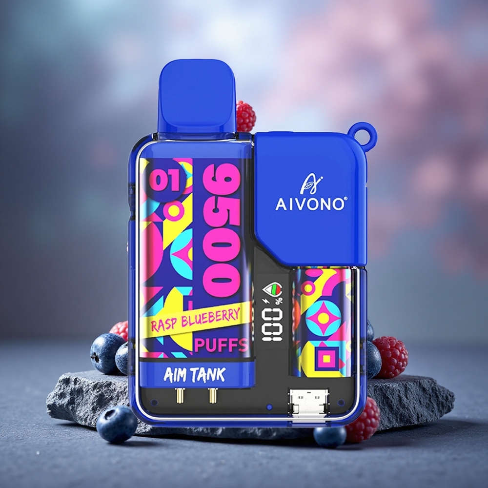 Aivono Aim Tank 9500 Puffs 18ml E-liquid Disposable Vape Rasp Blueberry