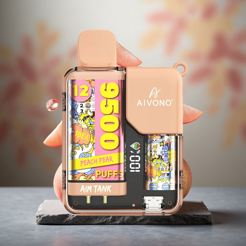 Aivono Aim Tank 9500 Puffs 18ml Peach Pear Disposable Vape