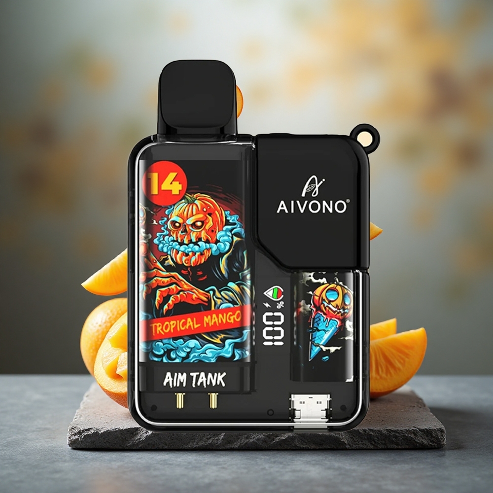 Aivono Aim Tank 9500 Puffs 18ml Tropical Mango Disposable Vape