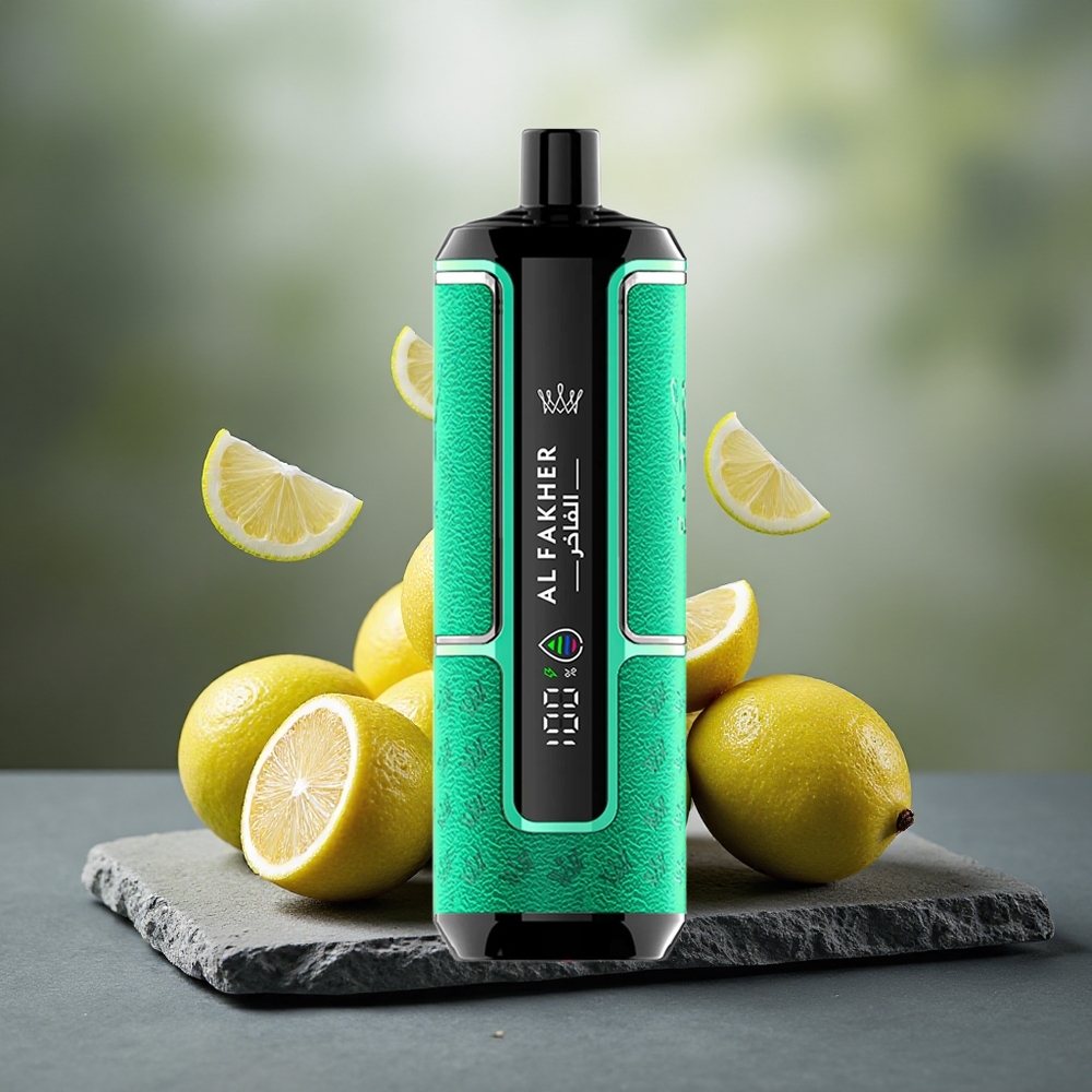 Al Fakher Crown Bar 15K Hypermax 22ml DTL Disposable Vape Kit Lemon Lime