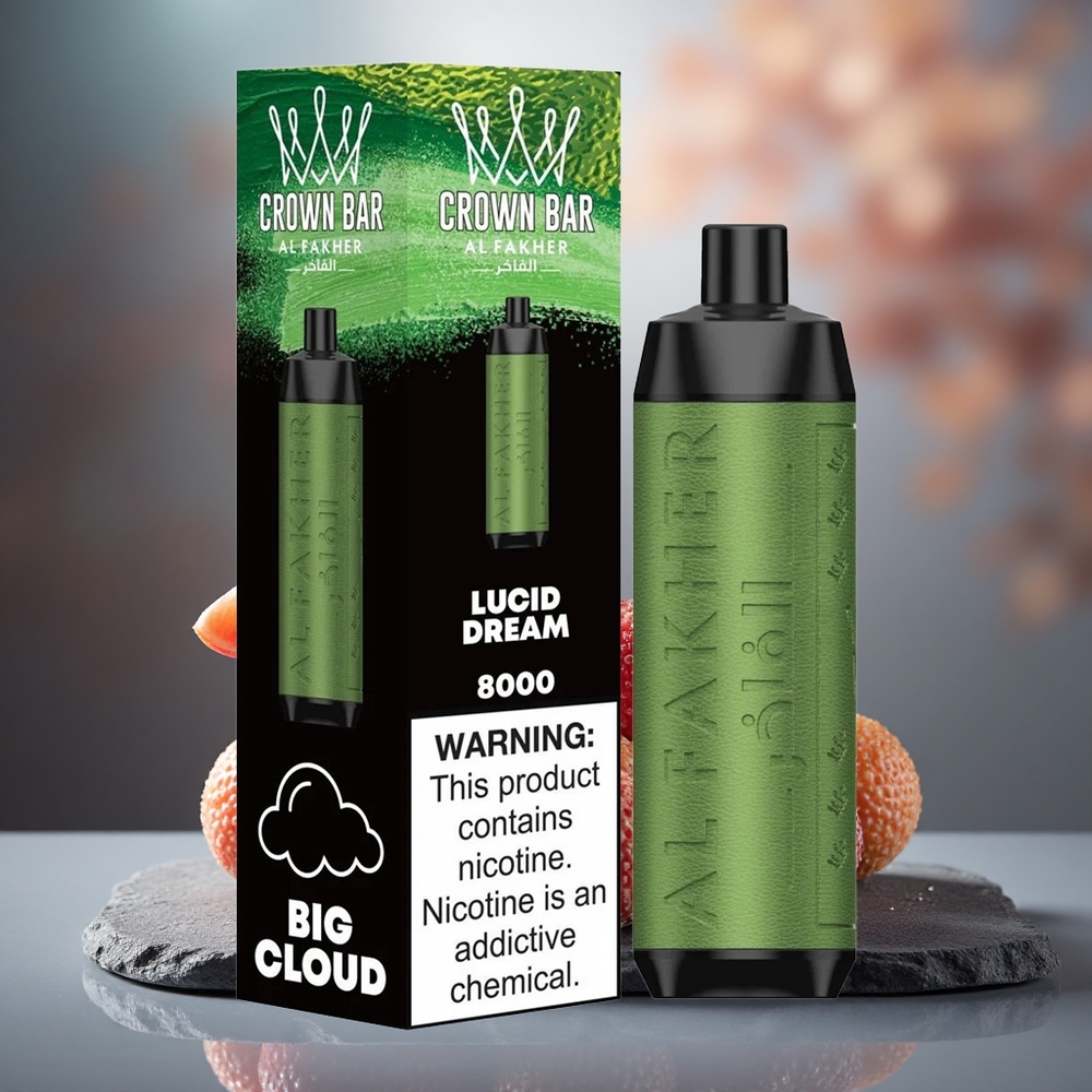 Al Fakher Crown Bar 8000 Crystal Disposable Vape 18ml Lucid Dream