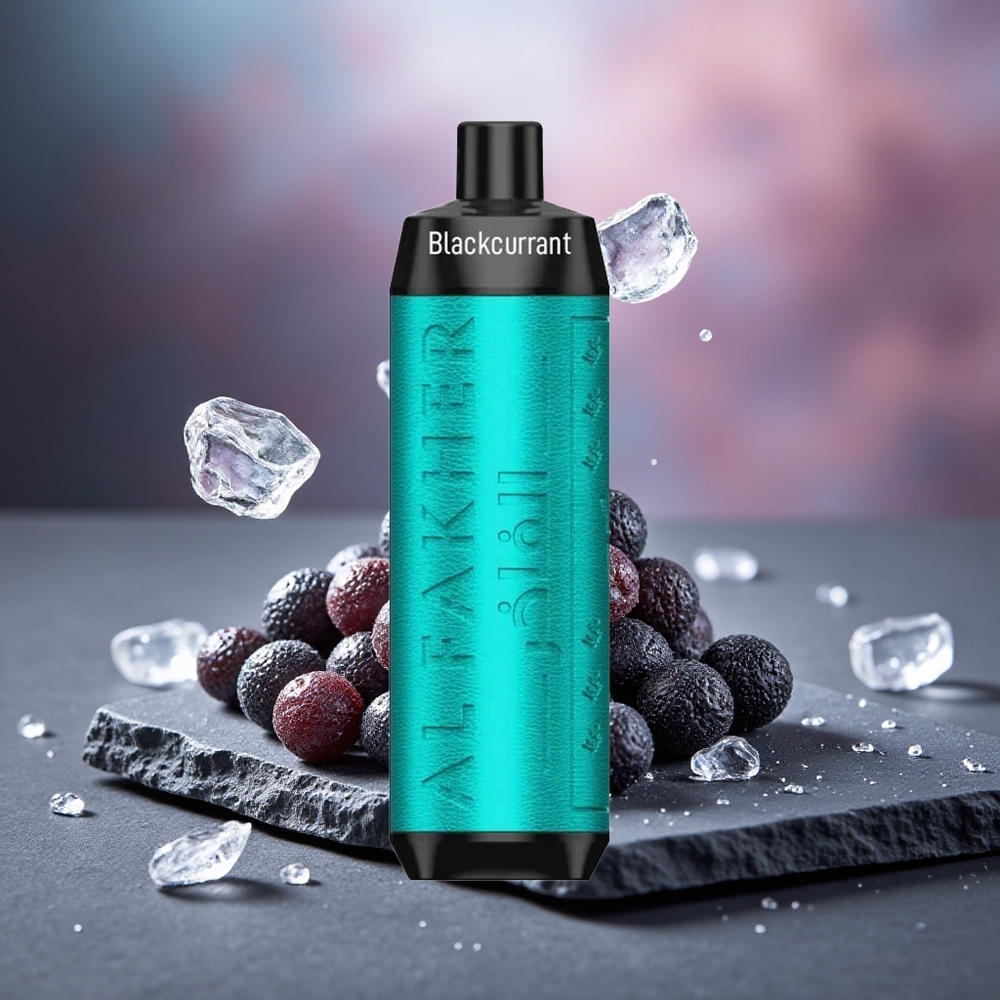 Al Fakher Crown Bar 8000 Crystal Disposable Vape Black Currant Ice with 18ml e-Liquid
