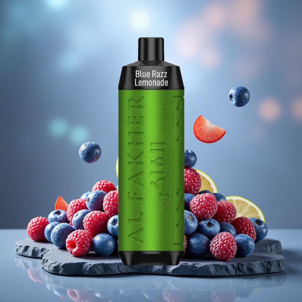 Al Fakher Crown Bar 8000 Crystal Disposable Vape Blue Razz Lemonade 18ml 5mg