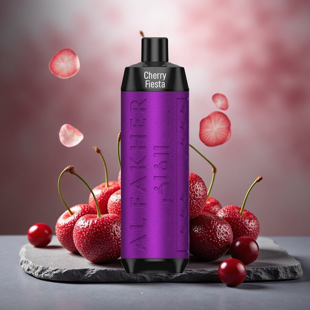 Al Fakher Crown Bar 8000 Crystal Disposable Vape Cherry Fiesta 18ml USB-C