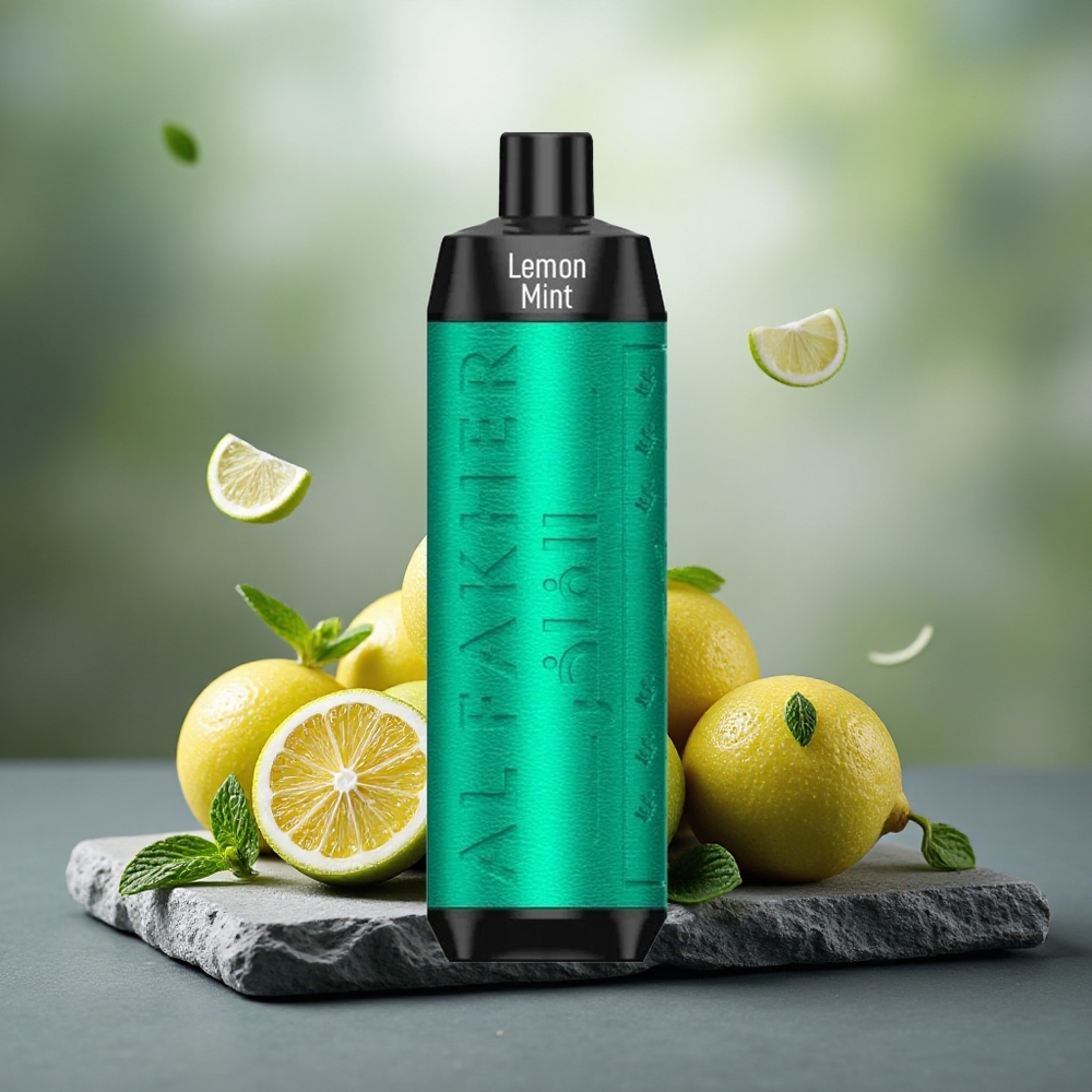 Al Fakher Crown Bar 8000 Crystal Disposable Vape Lemon Mint 18mL 5mg