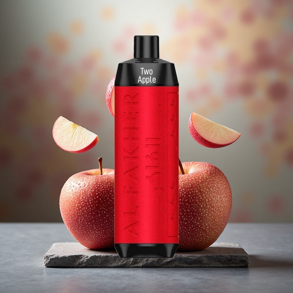 Al Fakher Crown Bar 8000 Crystal Disposable Vape Two Apple 18ml USB-C