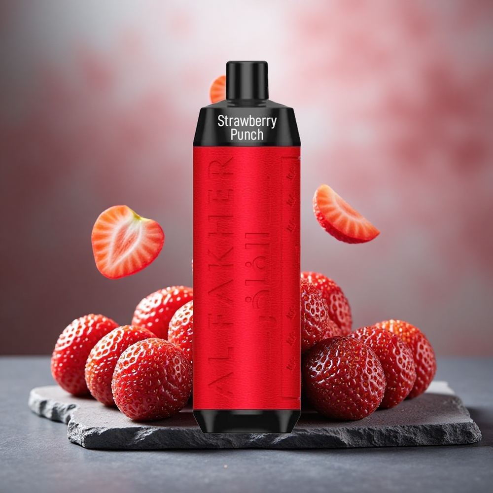 Al Fakher Crown Bar 8000 Crystal USB-C Strawberry Punch Disposable Vape