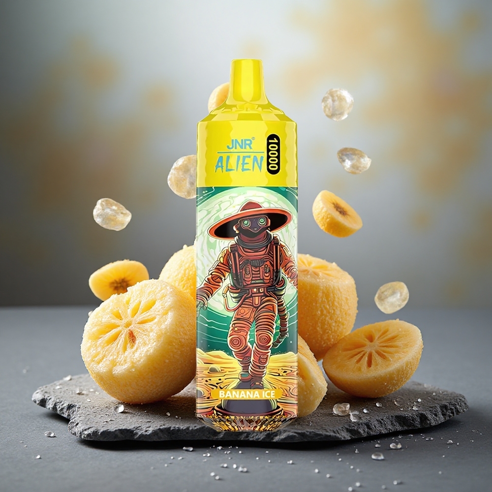 JNR Alien 10000 Puffs Disposable Vape Banana Ice with RGB LED & Type-C Charge