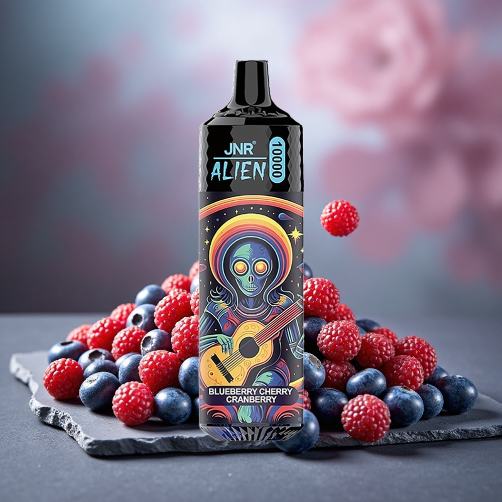 JNR Alien 10000 Puffs Disposable Vape Blueberry Cherry Cranberry RGB LED