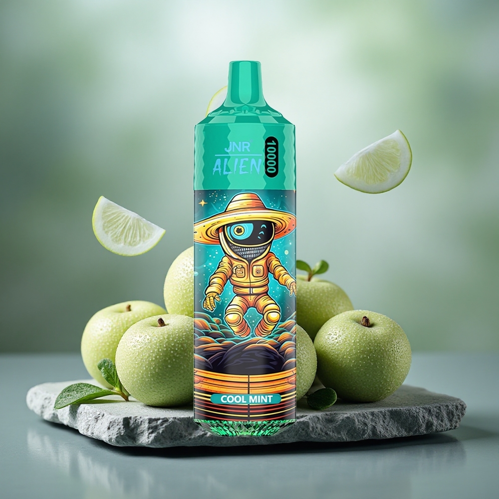 JNR Alien 10000 Puffs Disposable Vape Cool Mint with RGB LED & Type-C Charge