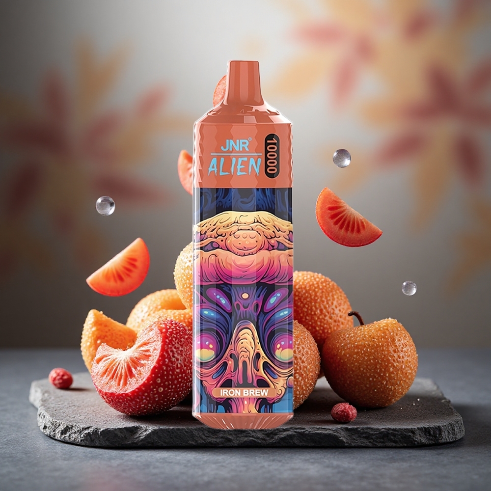 JNR Alien 10000 Puffs Disposable Vape Iron Brew with RGB & Type-C Quick Charge