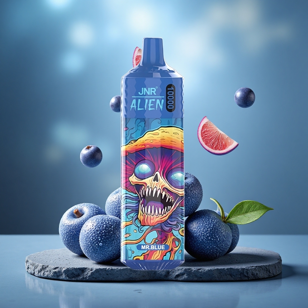 JNR Alien 10000 Puffs Disposable Vape Mr Blue with RGB LED & Type-C Charge