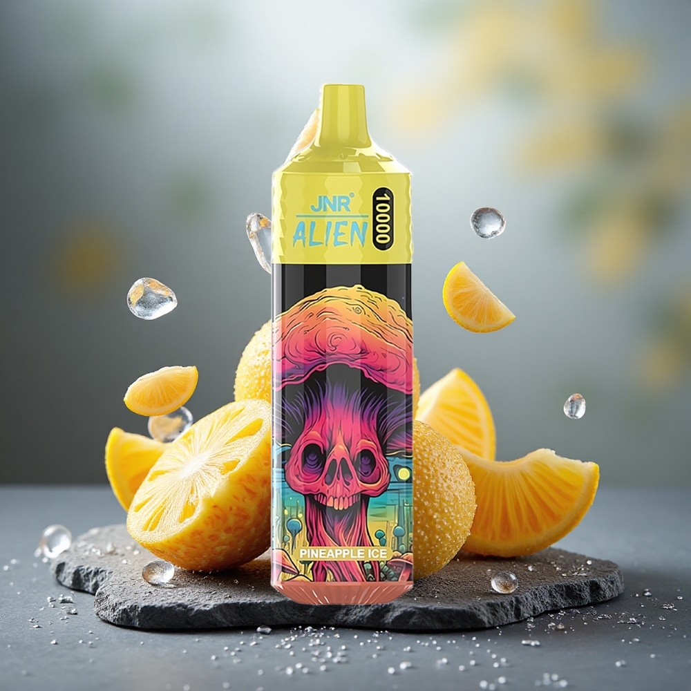 JNR Alien 10000 Puffs Disposable Vape Pineapple Ice with RGB & Type-C