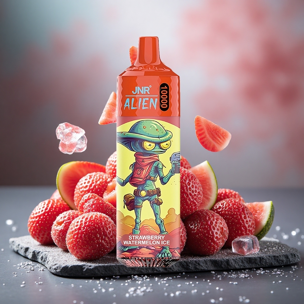 JNR Alien 10000 Puffs Disposable Vape Strawberry Watermelon Ice with RGB LED
