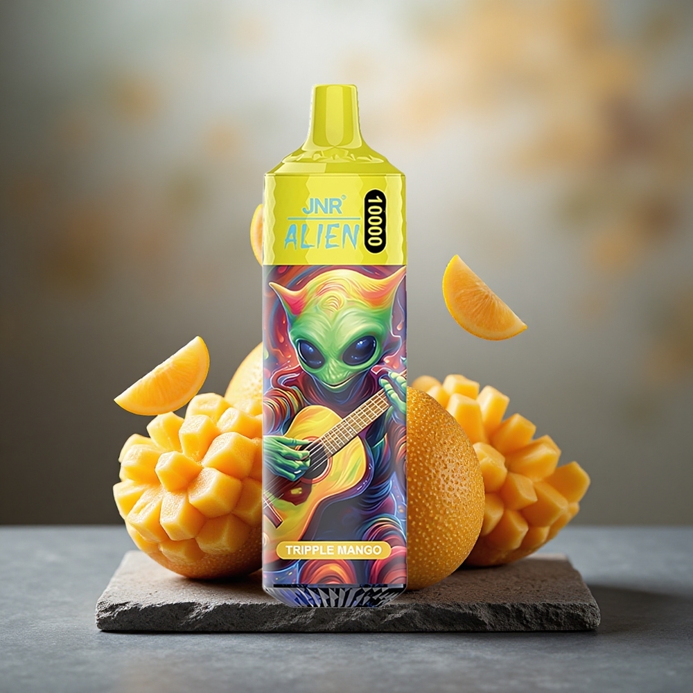 JNR Alien 10000 Puffs Disposable Vape Triple Mango LED RGB Type-C Quick Charge