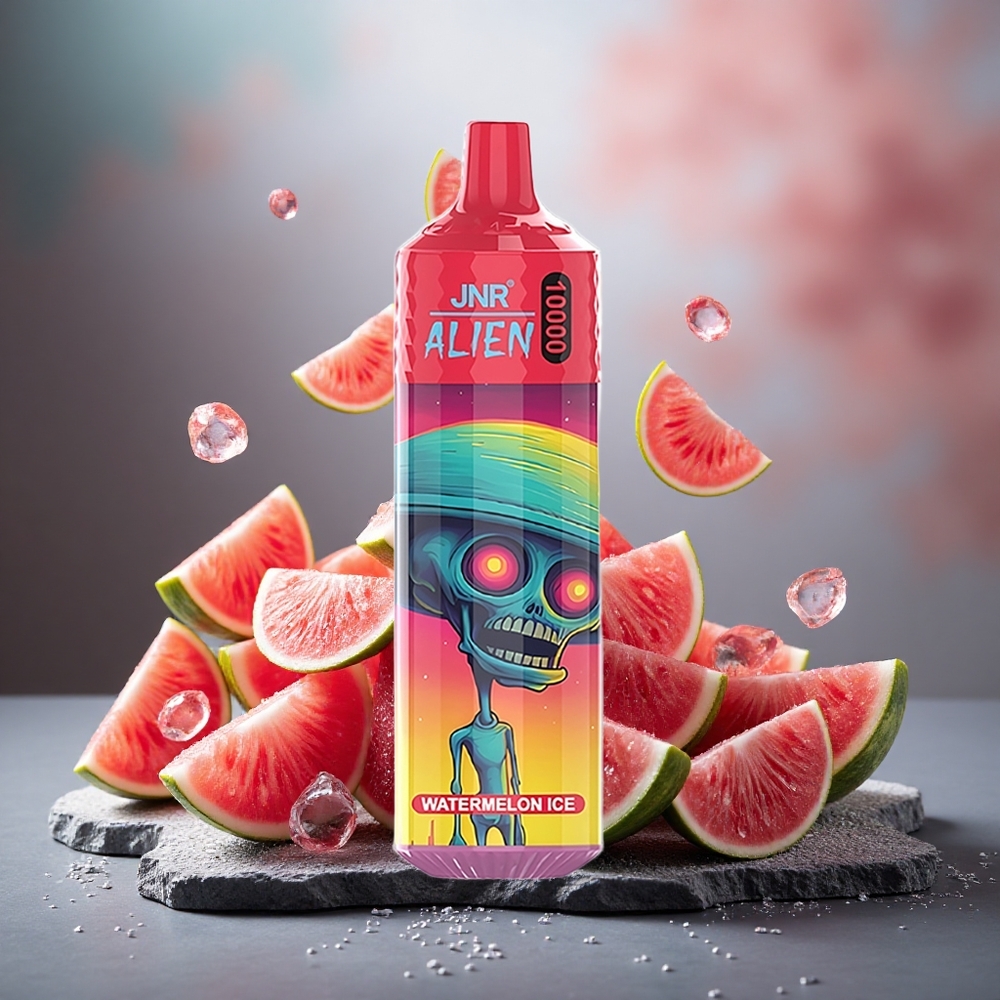 JNR Alien 10000 Puffs Disposable Vape Watermelon Ice with RGB LED & Type-C Charge