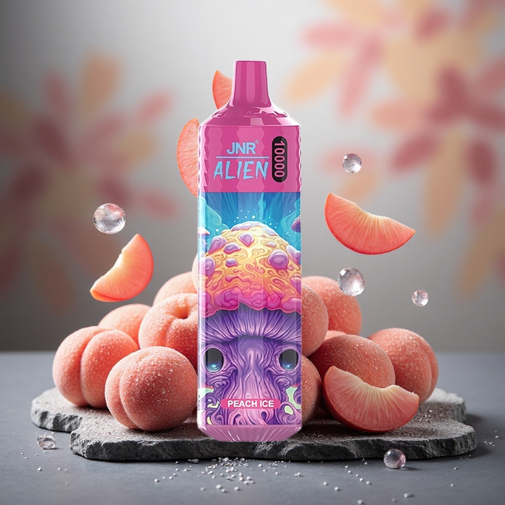 JNR Alien 10000 Puffs Peach Ice RGB LED Disposable Vape