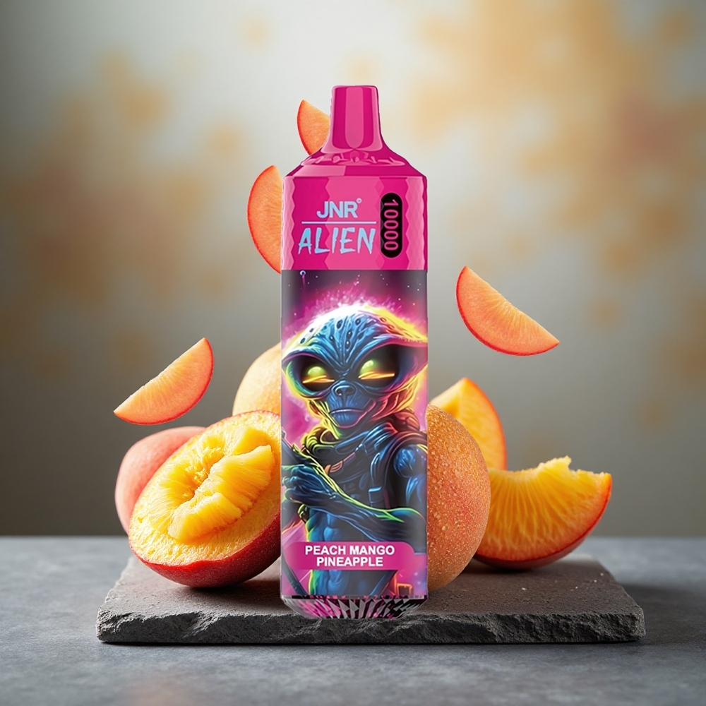 JNR Alien 10000 Puffs Peach Mango Pineapple RGB LED