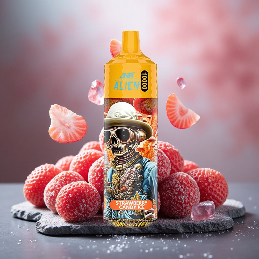 JNR Alien 10000 Puffs Strawberry Candy Ice with RGB & Type-C Quick Charge
