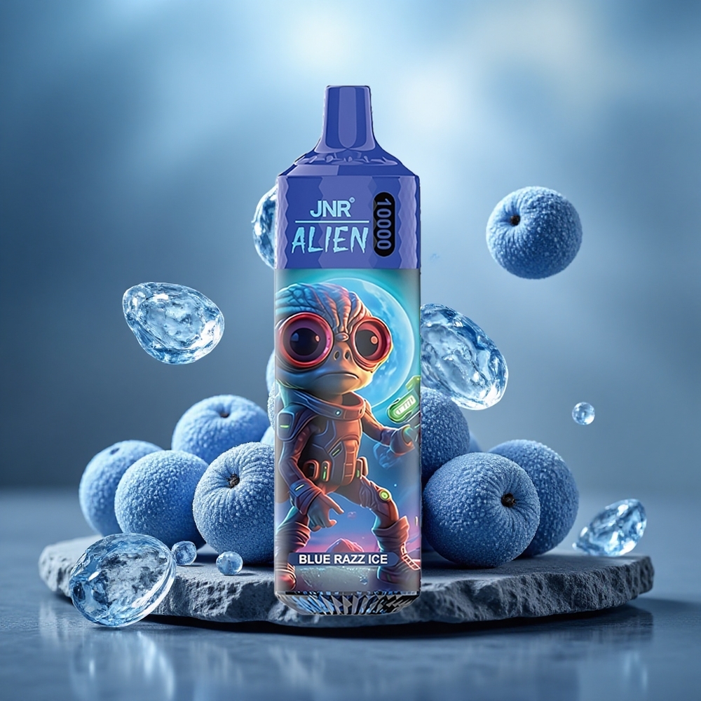 JNR Alien 10000 Puffs Type-C Quick Charge Blue Razz Ice