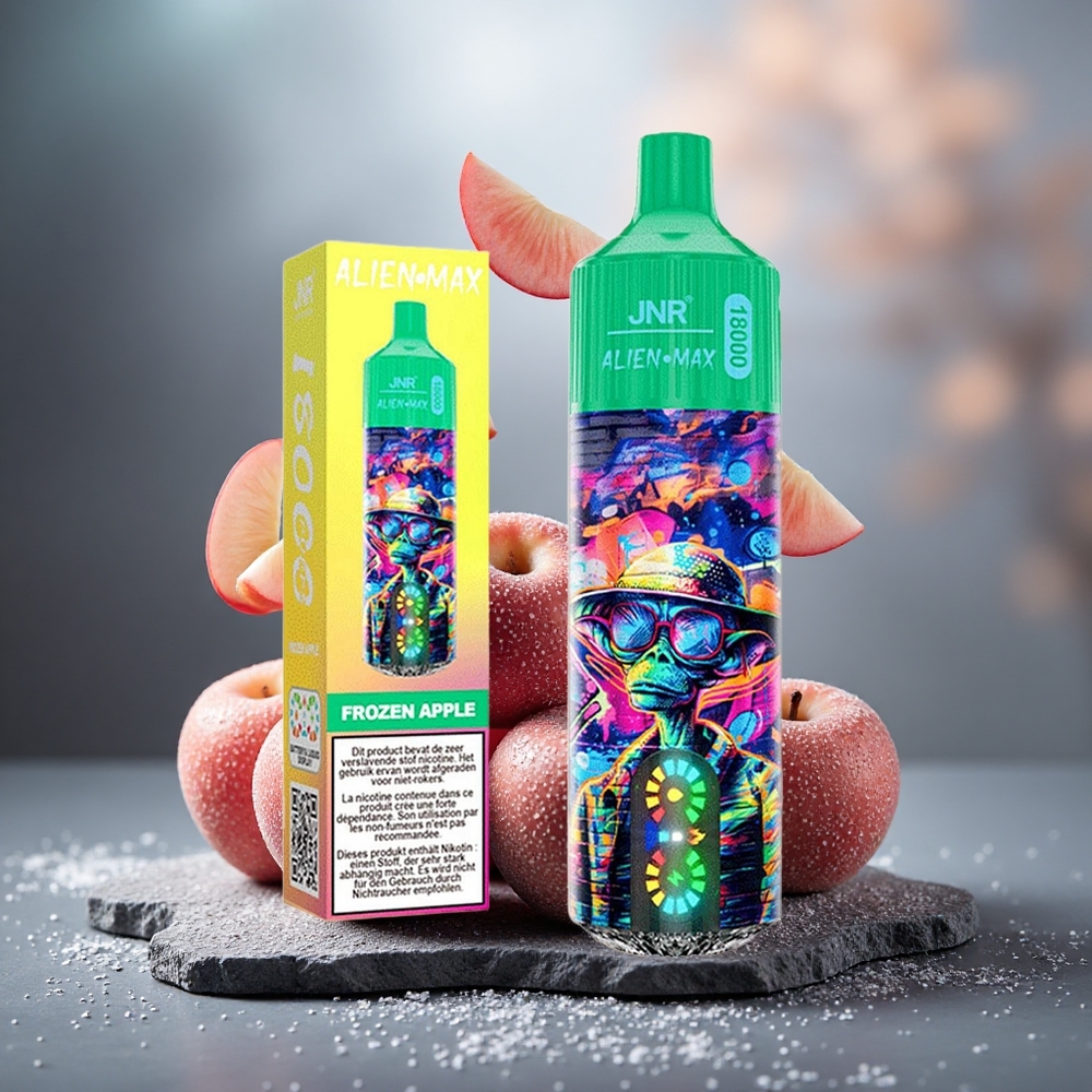 JNR Alien Max 18000 Puffs Disposable Vape Frozen Apple Dual Mesh Coil