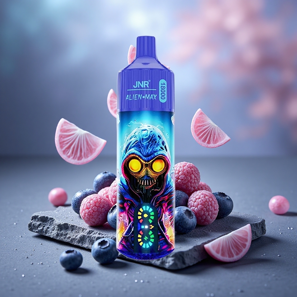 JNR Alien Max 18000 Puffs Dual Mesh Disposable Vape Blueberry Bubblegum