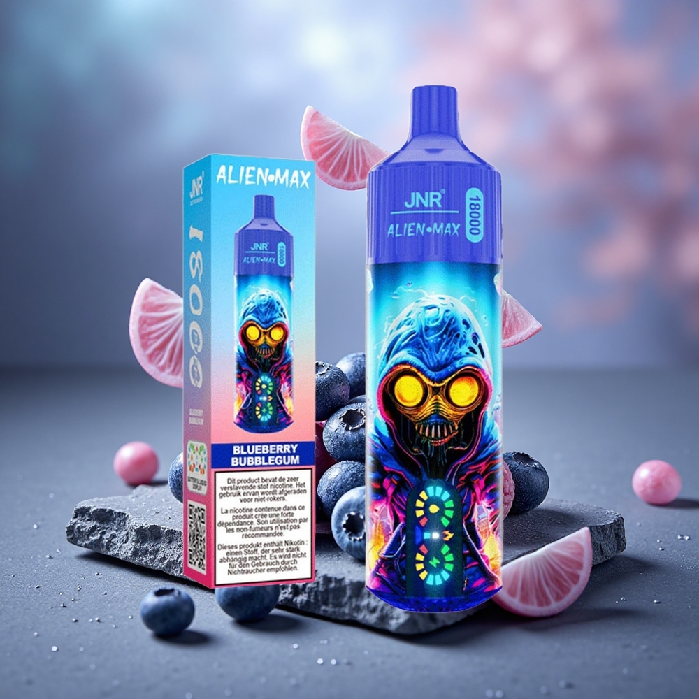 JNR Alien Max 18000 Puffs Dual Mesh Disposable Vape Blueberry Bubblegum