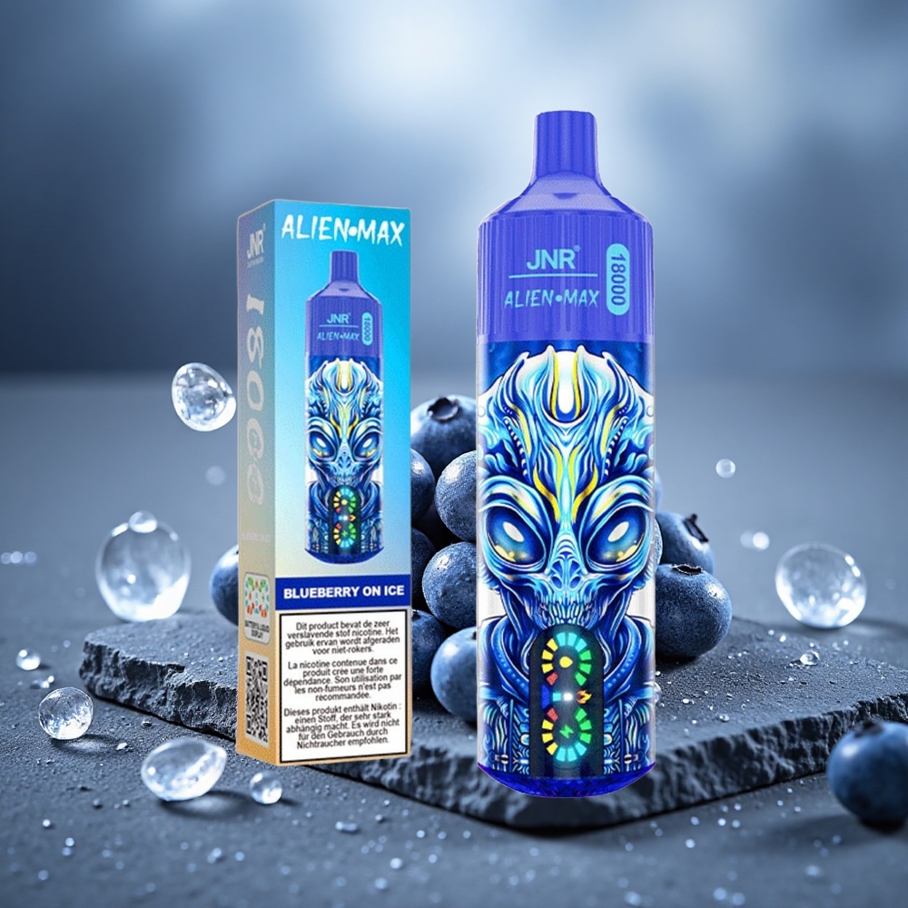 JNR Alien Max 18000 Puffs Dual Mesh Disposable Vape Blueberry On Ice